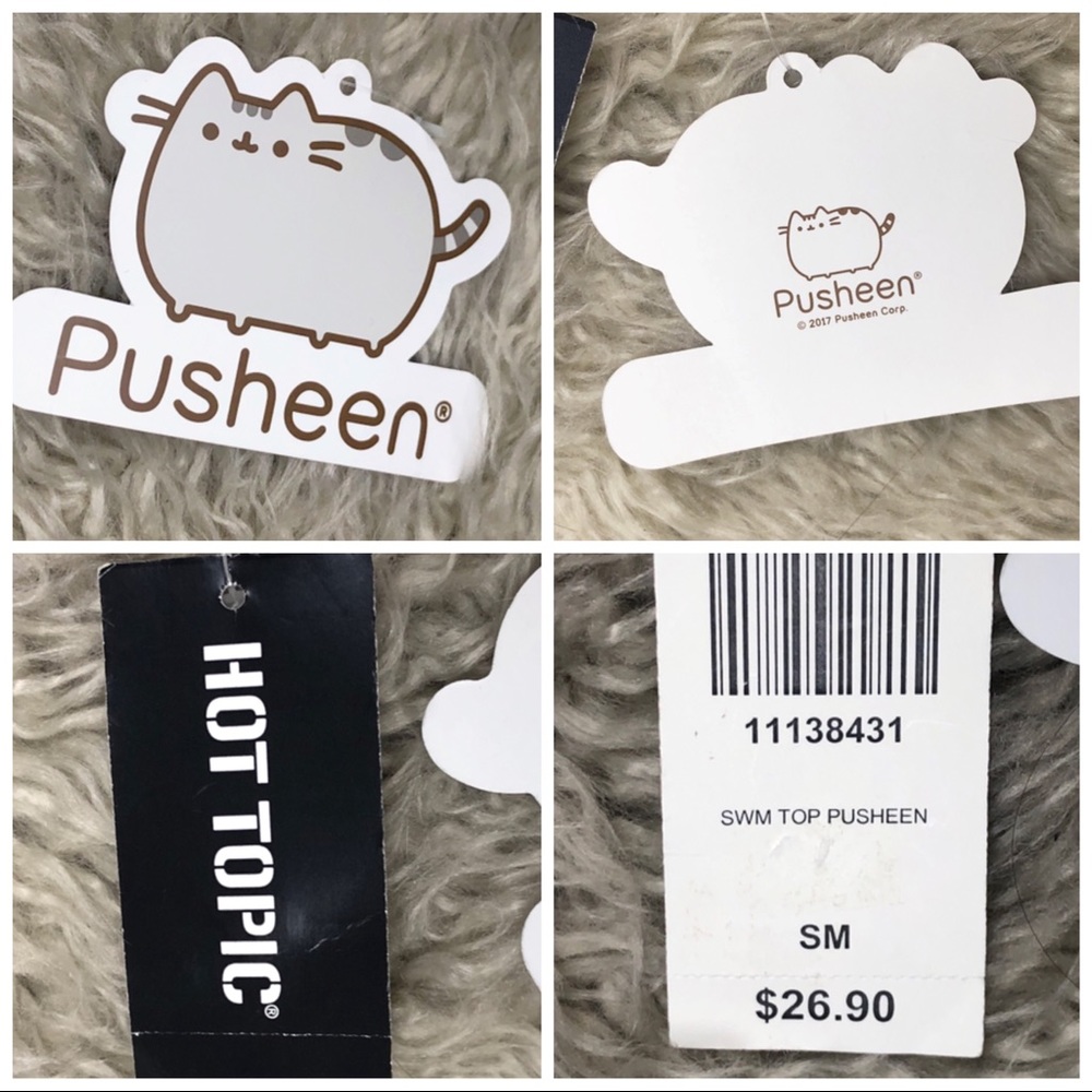 ✖️SOLD✖️•PUSHEEN• Hot Topic Kitty Bandeau Bikini - Picture 7 of 8